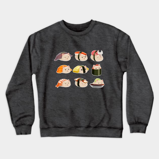 Sushi Cat Crewneck Sweatshirt by russ29